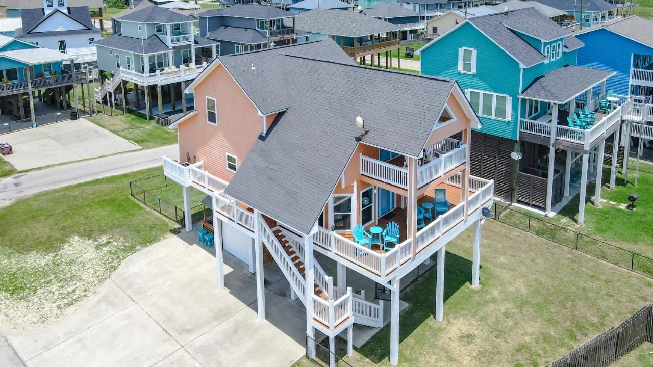 Spring Break Specials! Front Row Views - Tiki Bar - Playground Villa Bolivar Peninsula Exterior foto