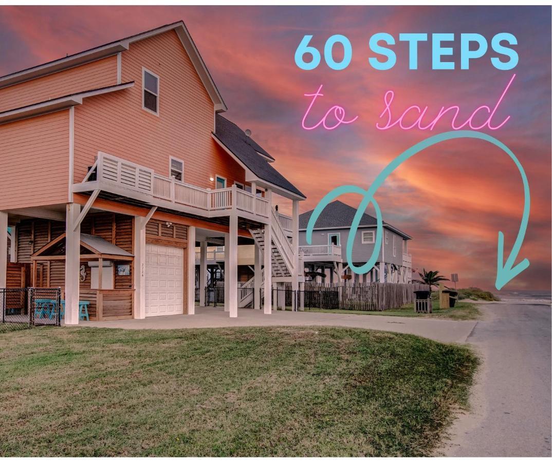 Spring Break Specials! Front Row Views - Tiki Bar - Playground Villa Bolivar Peninsula Exterior foto